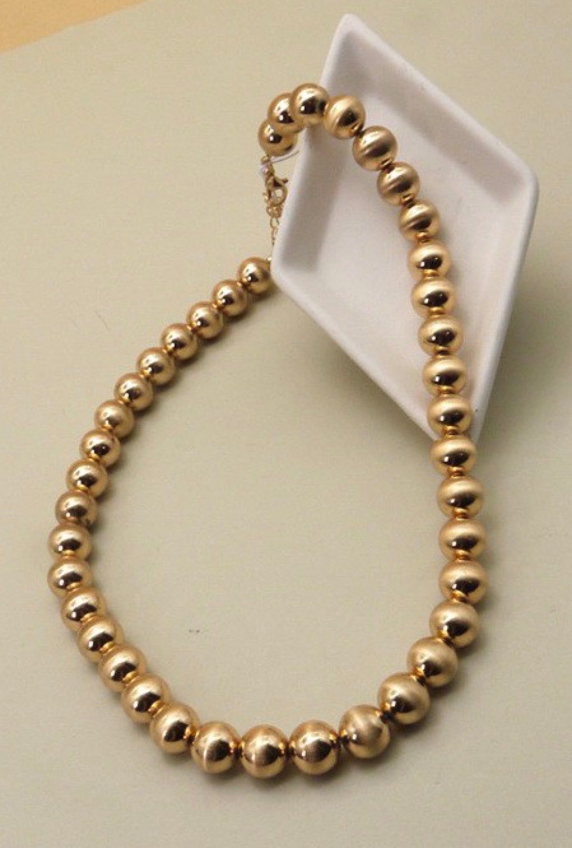 Chunky Gold Ball Necklace