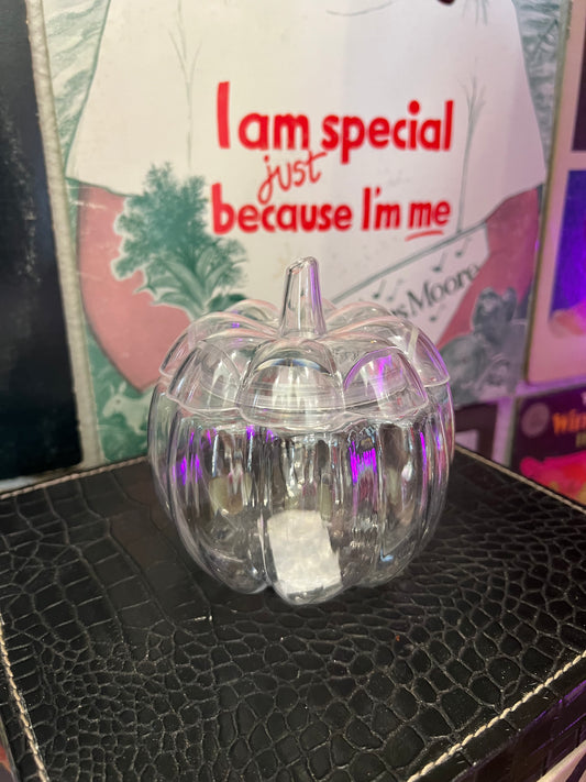 Plastic Pumpkin Jar