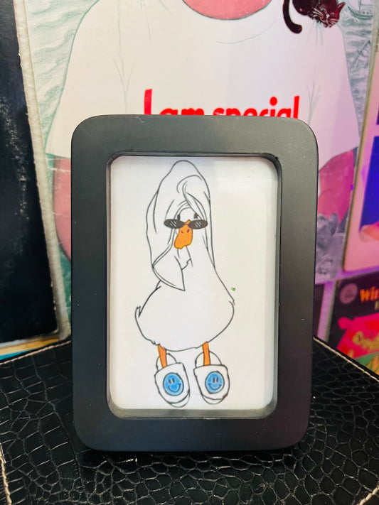 Towel and Slippers Ducky Frame