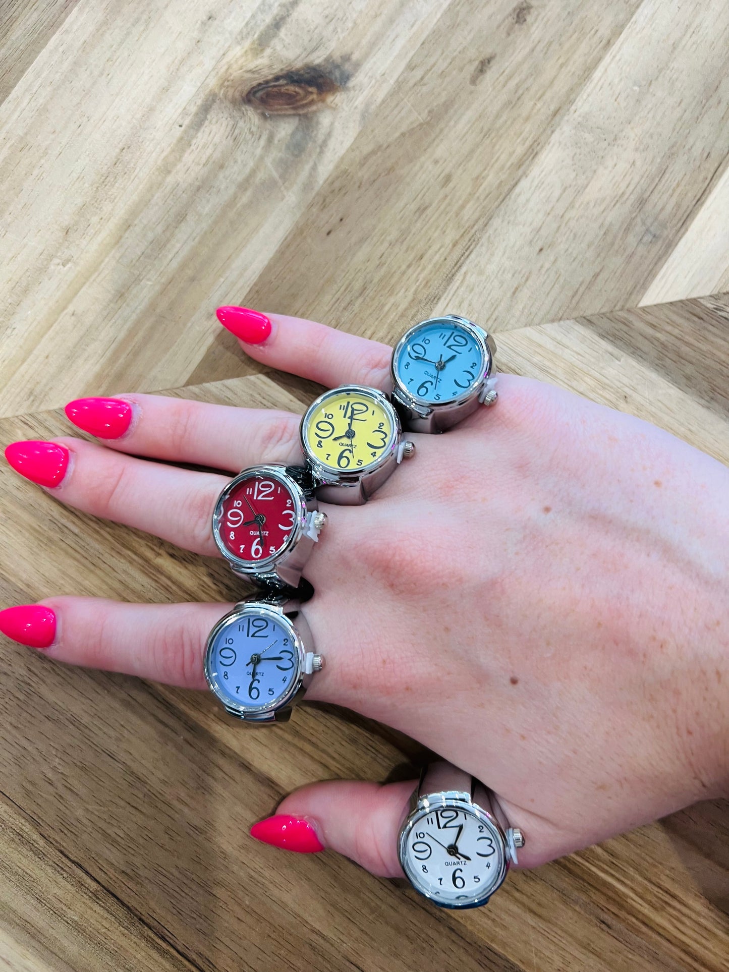 Silver Finger Watches