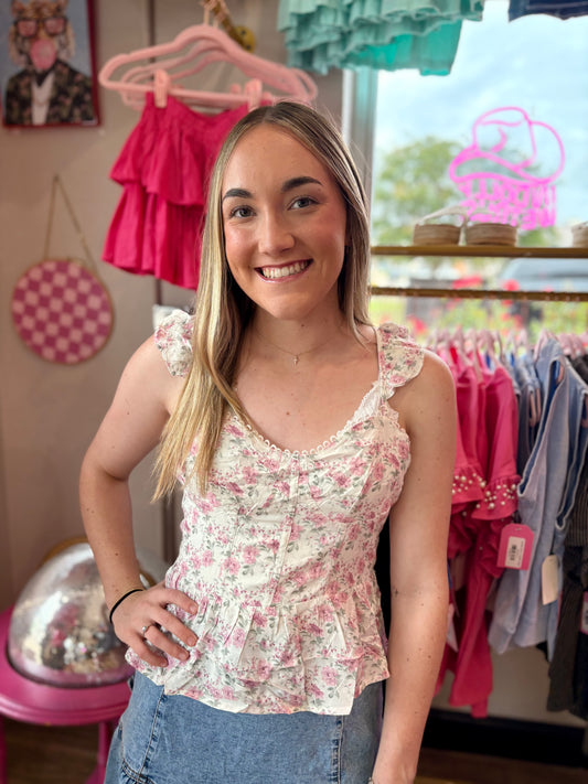GRACIE FLORAL TANK