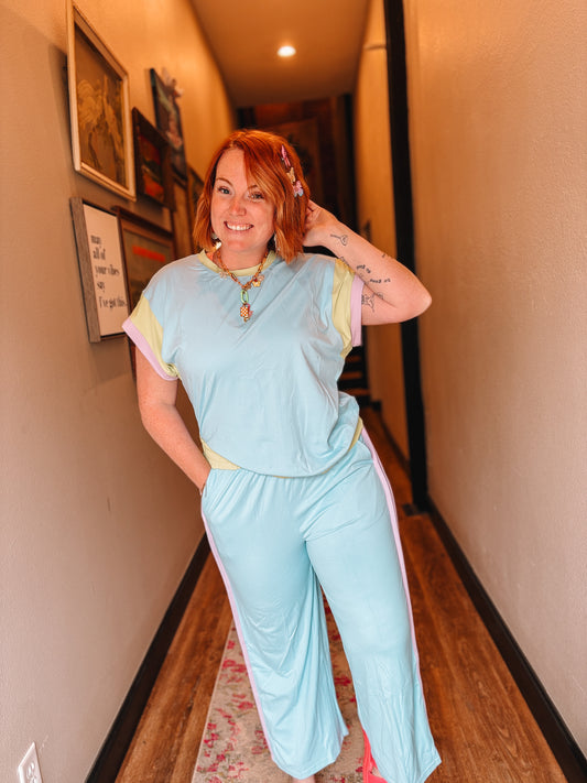 SKY BLUE LOUNGE SET
