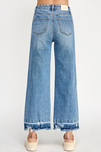CARRIE TUMMY CONTROL HIGH RISE CROP W/ RELEASED HEM